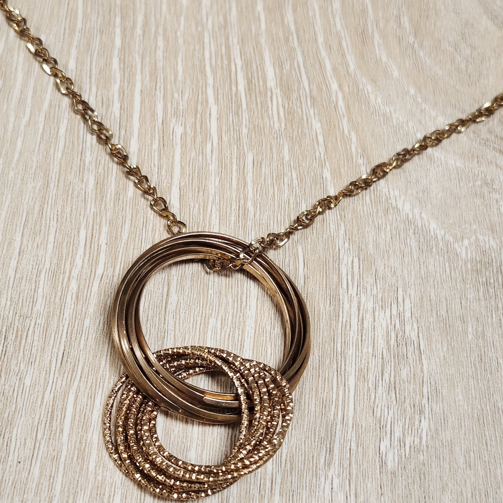 Long Gold-Tone Necklace - Picture 2 of 2